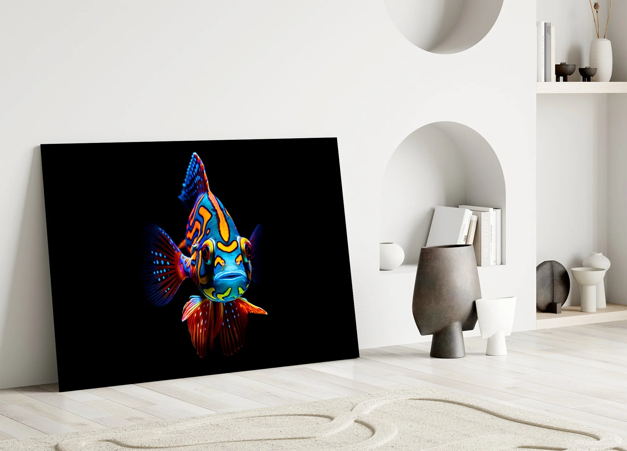 Vivid Aquatic Artwork Glass Wall Art - Image 5