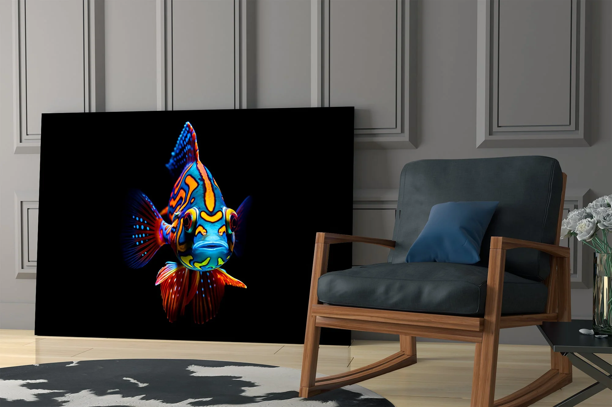 Vivid Aquatic Artwork Glass Wall Art - Image 7
