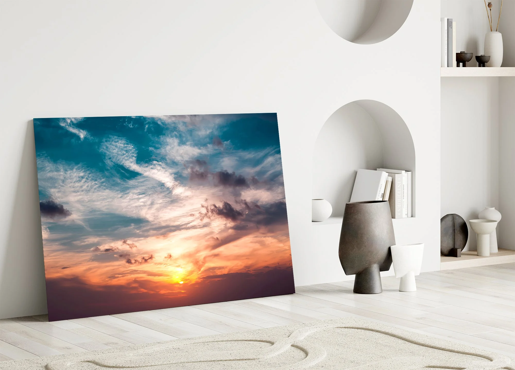 Fiery Twilight Horizon Glass Wall Art - Image 5