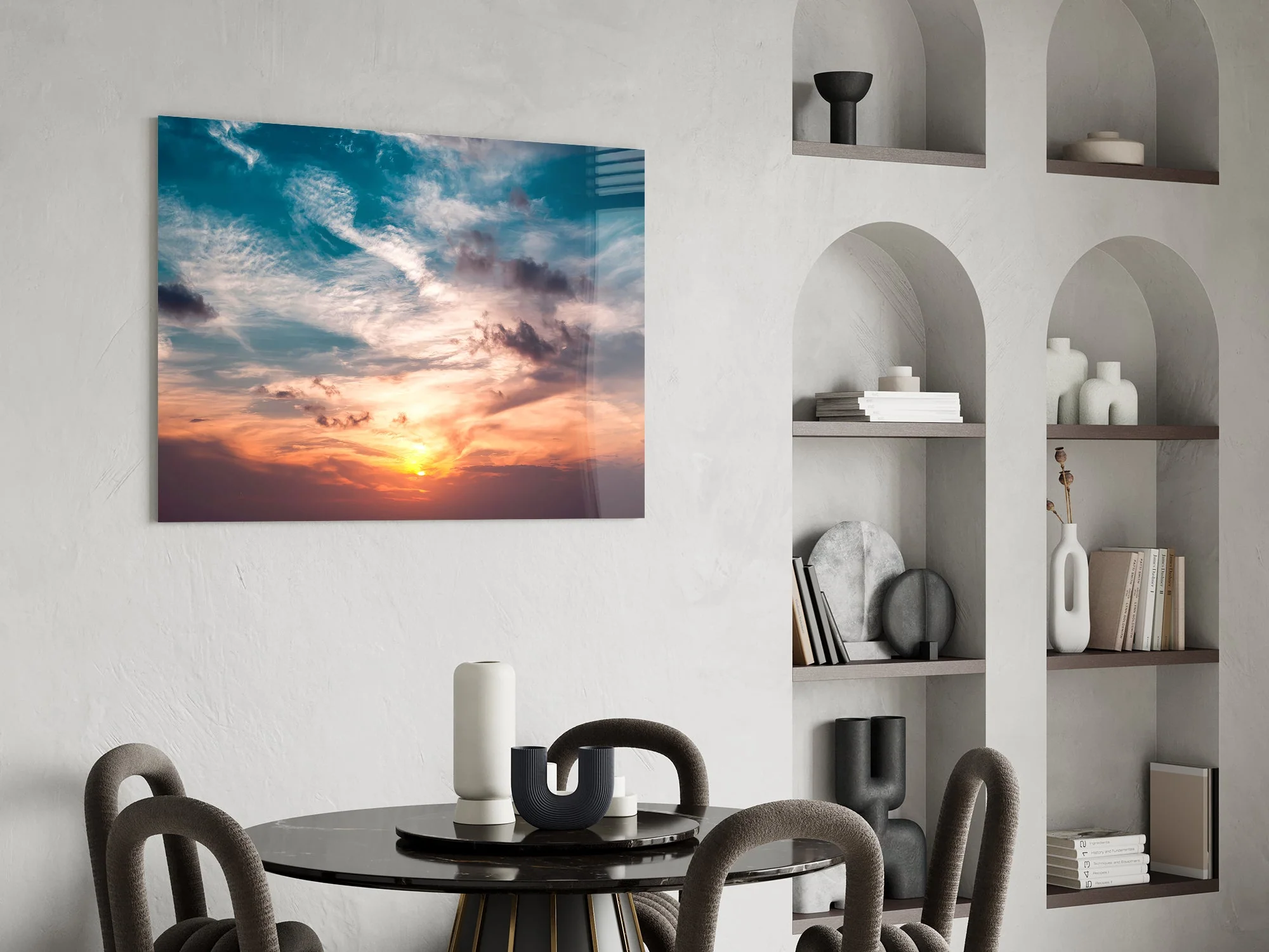 Fiery Twilight Horizon Glass Wall Art - Image 6