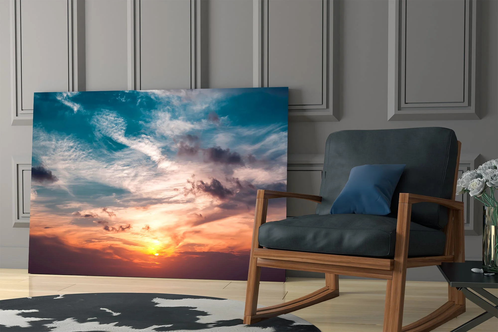 Fiery Twilight Horizon Glass Wall Art - Image 7