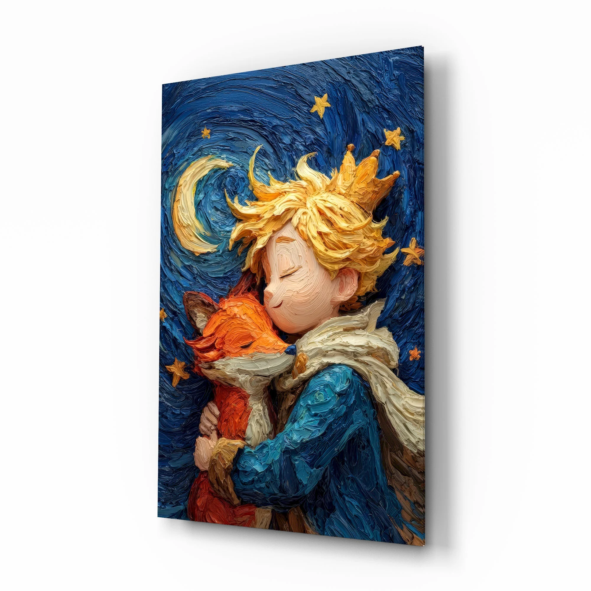 Celestial Embrace Glass Wall Art