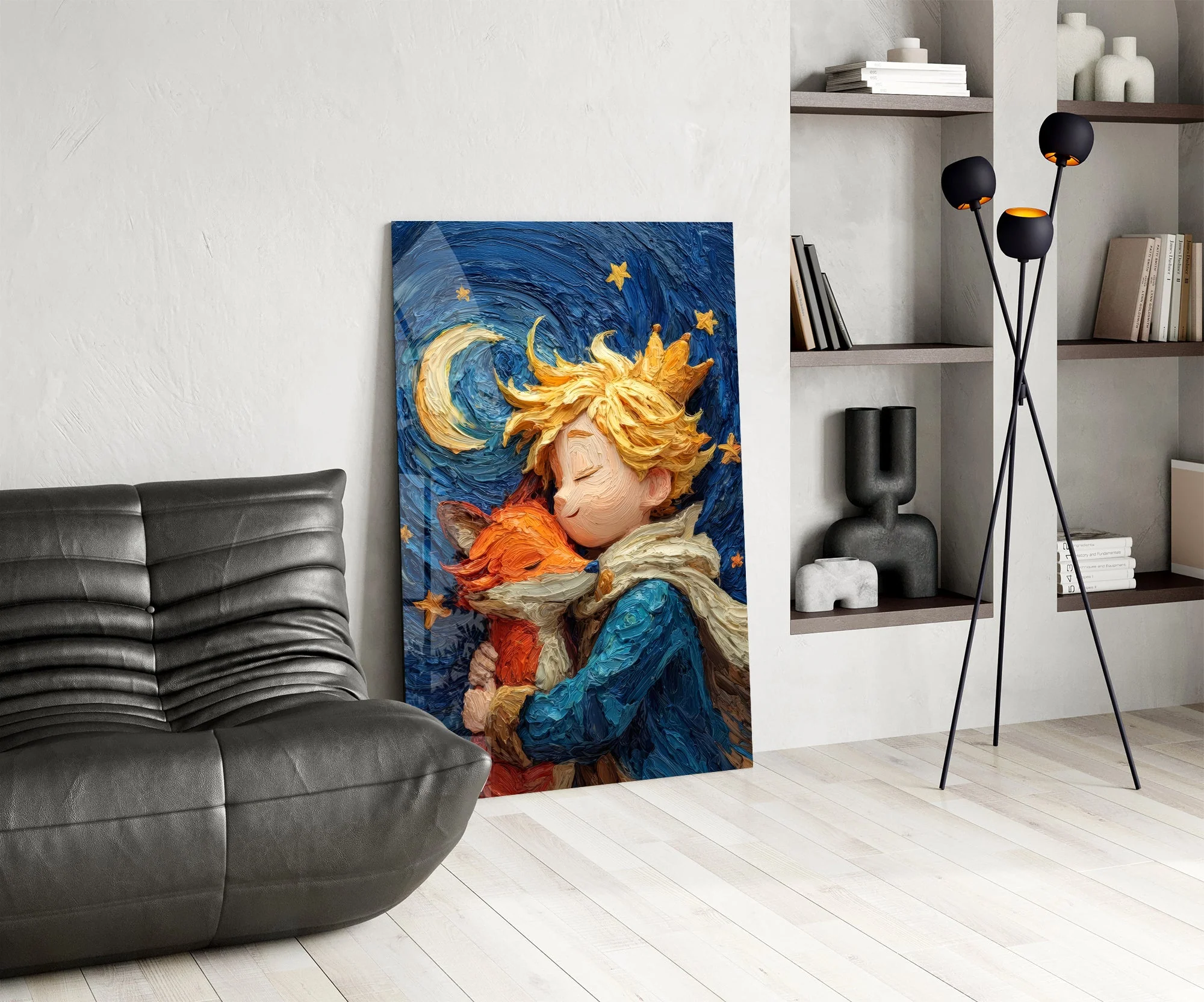 Celestial Embrace Glass Wall Art - Image 6