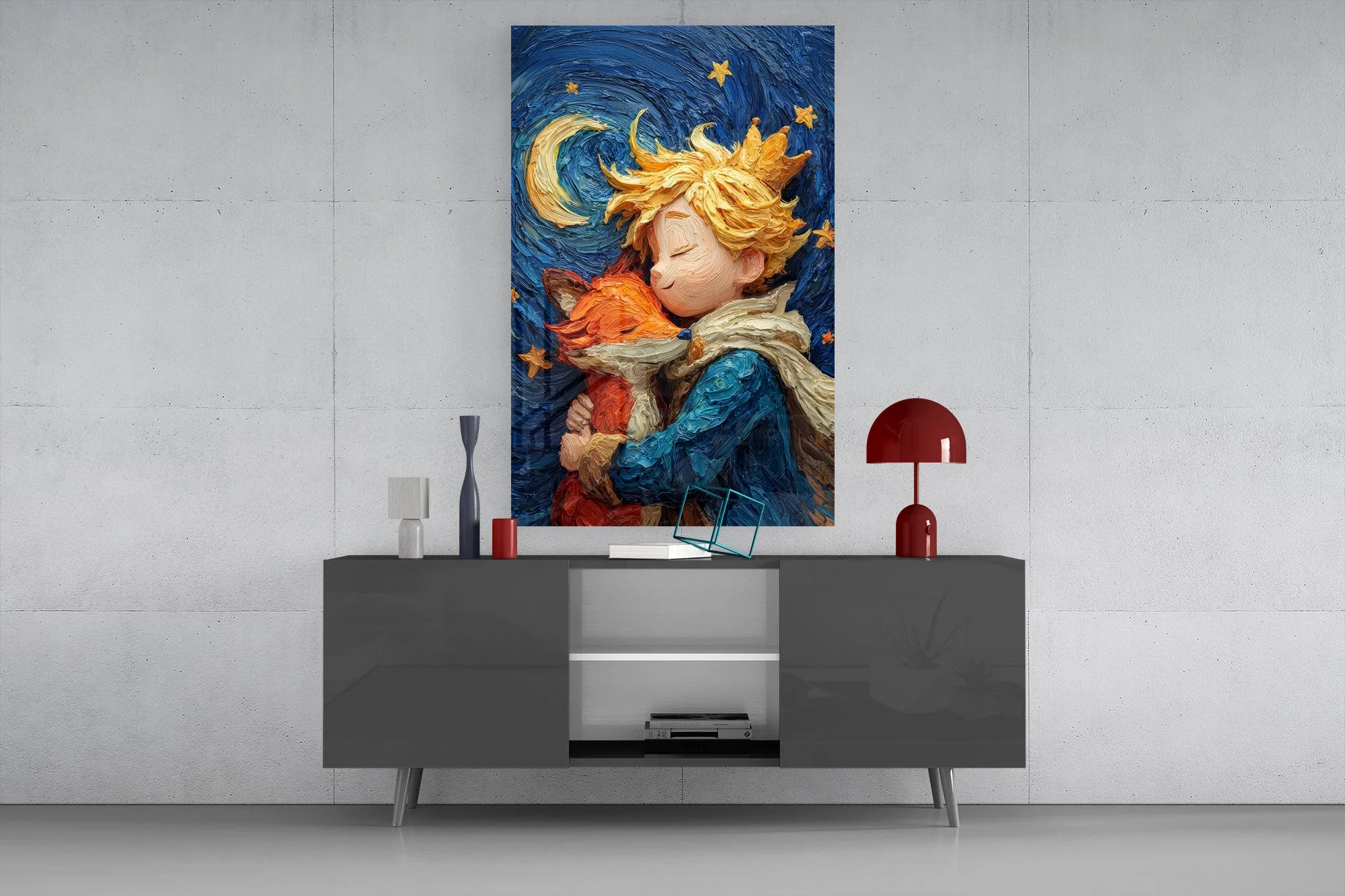 Celestial Embrace Glass Wall Art - Image 8