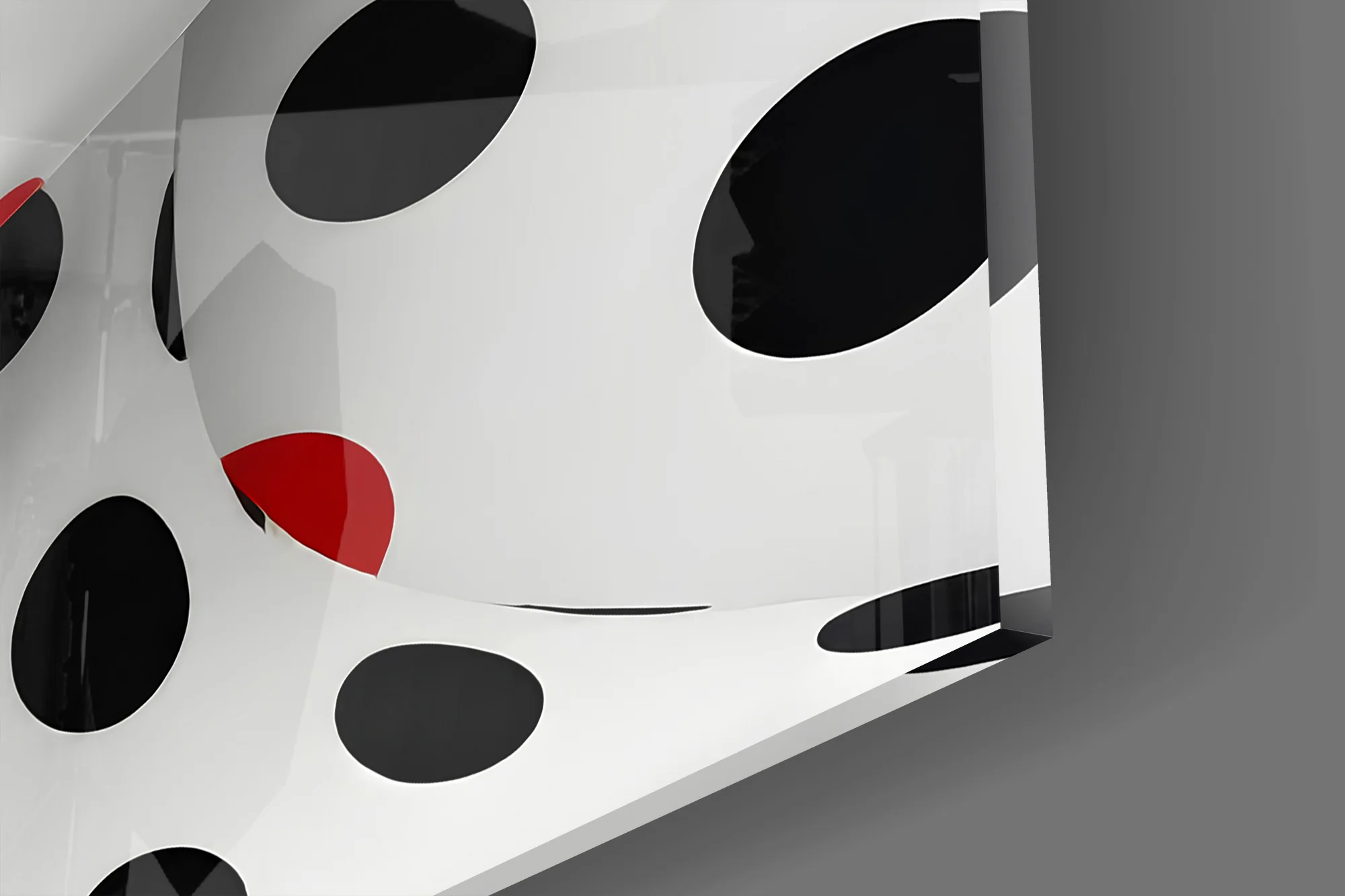 Polka Dot Glamour Glass Wall Art - Image 3