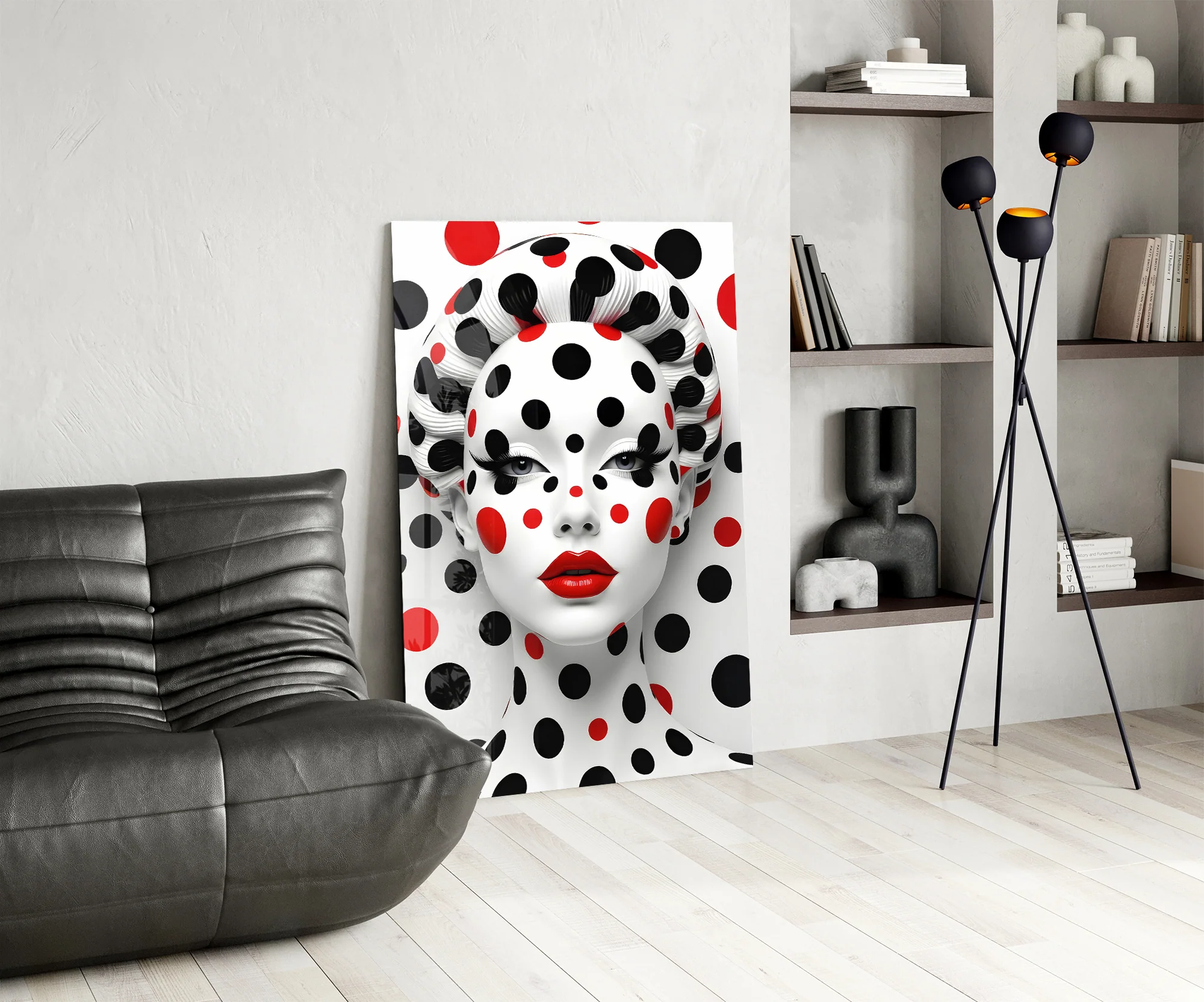 Polka Dot Glamour Glass Wall Art - Image 6