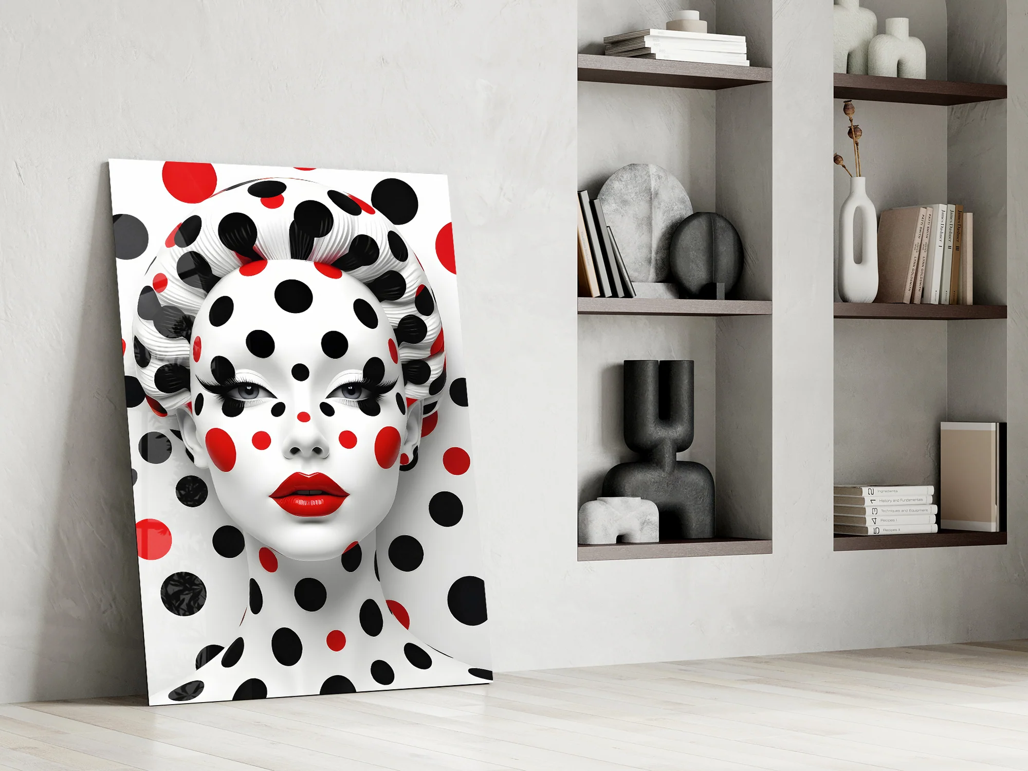 Polka Dot Glamour Glass Wall Art - Image 7