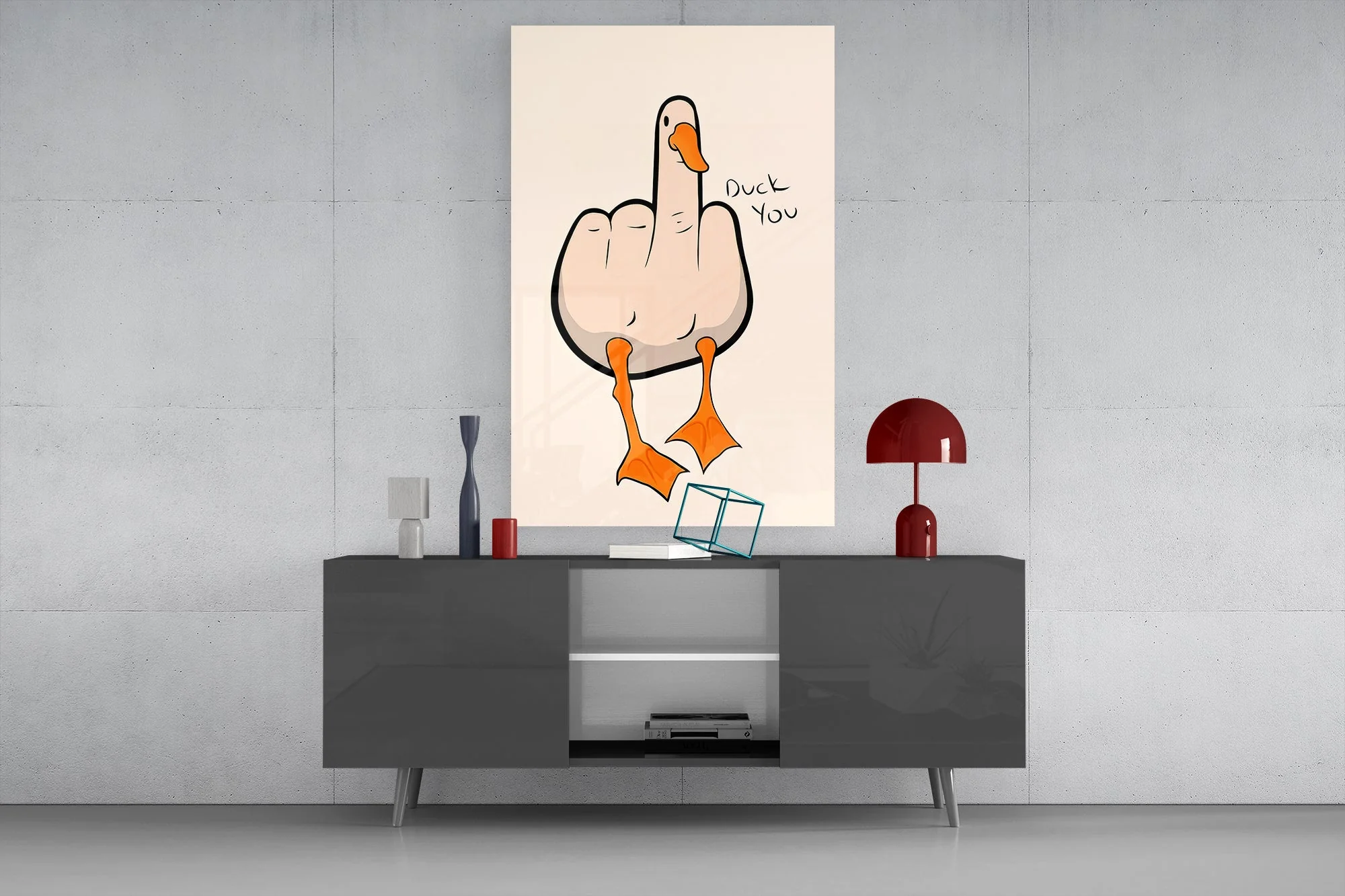 Sassy Duck Pun Glass Wall Art - Image 8