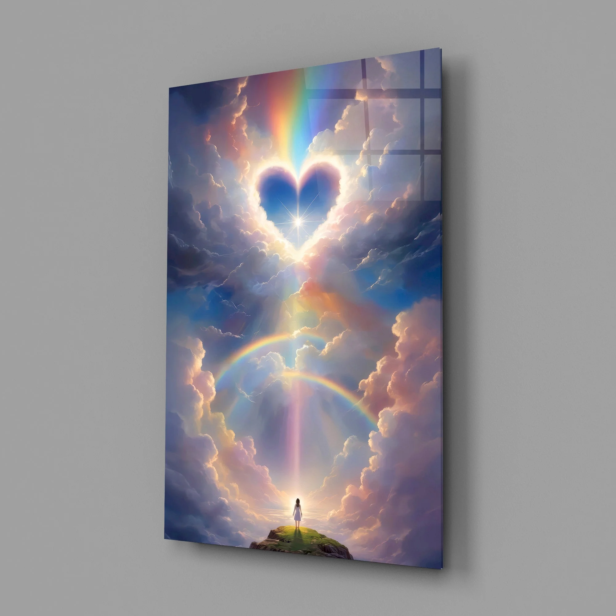 Celestial Heart Horizon Glass Wall Art - Image 2