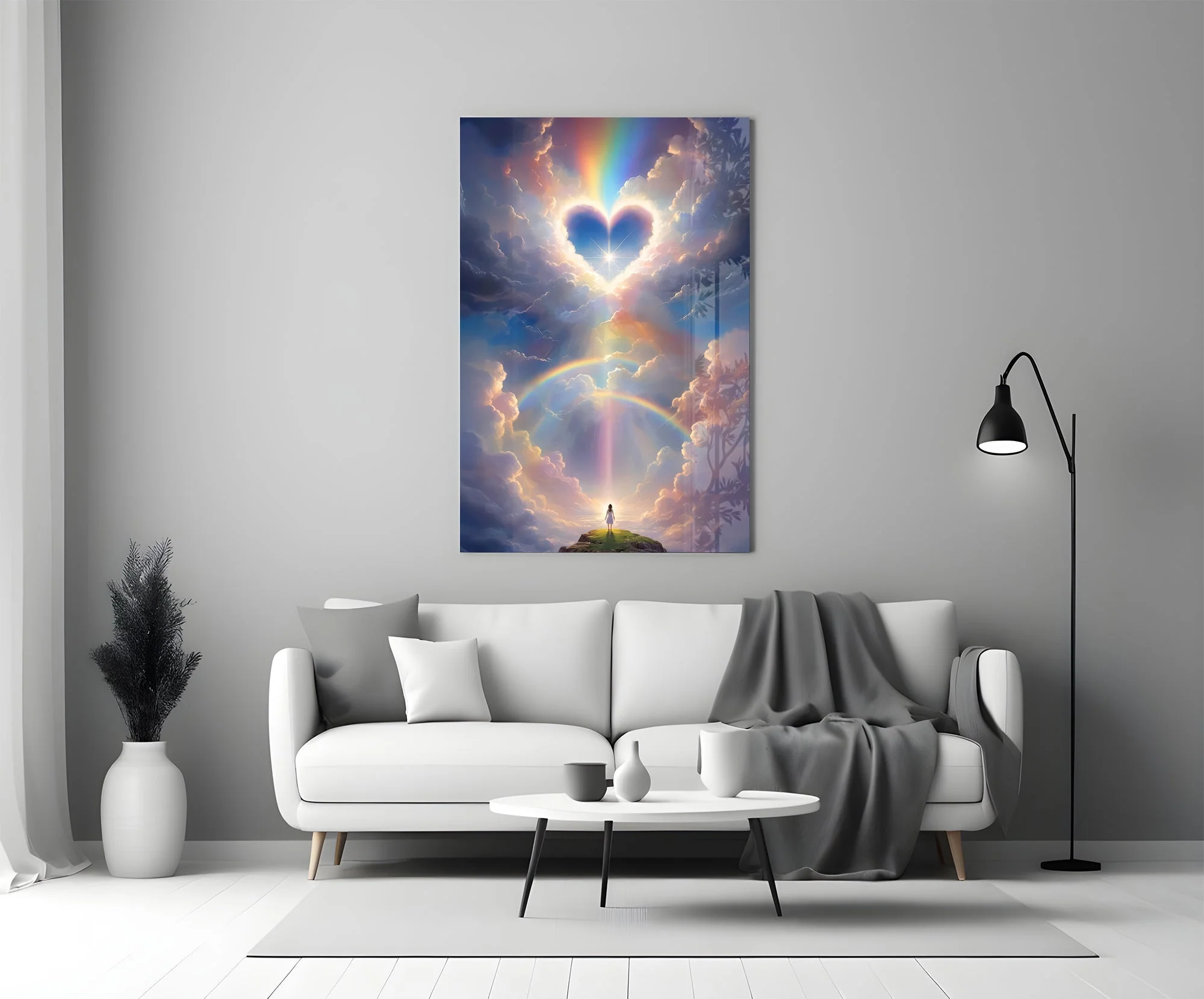 Celestial Heart Horizon Glass Wall Art - Image 5