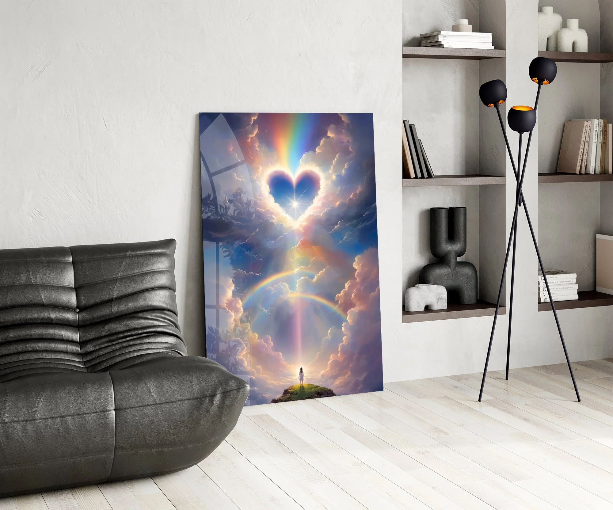 Celestial Heart Horizon Glass Wall Art - Image 6