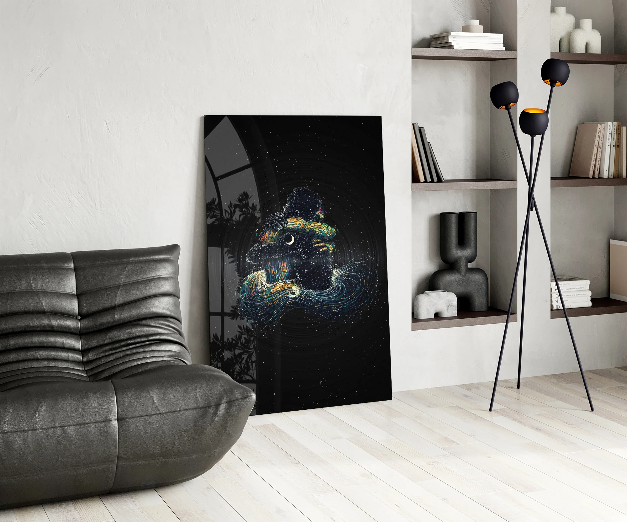 Galactic Horse in Space Glass Wall Art - Image 6