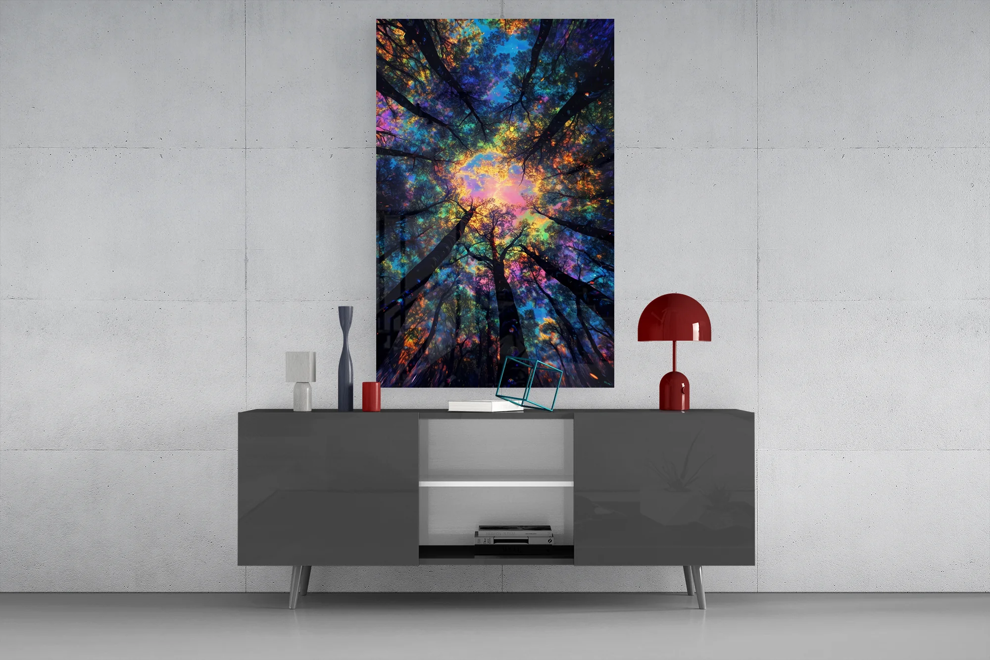 Forest Glow Glass Wall Art - Image 8