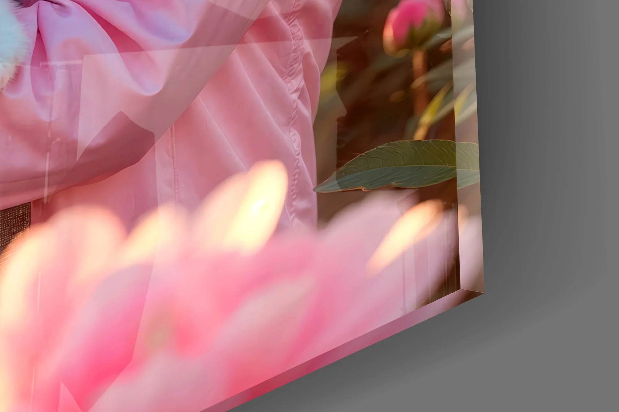 Interstellar Floral Embrace Glass Wall Art - Image 3