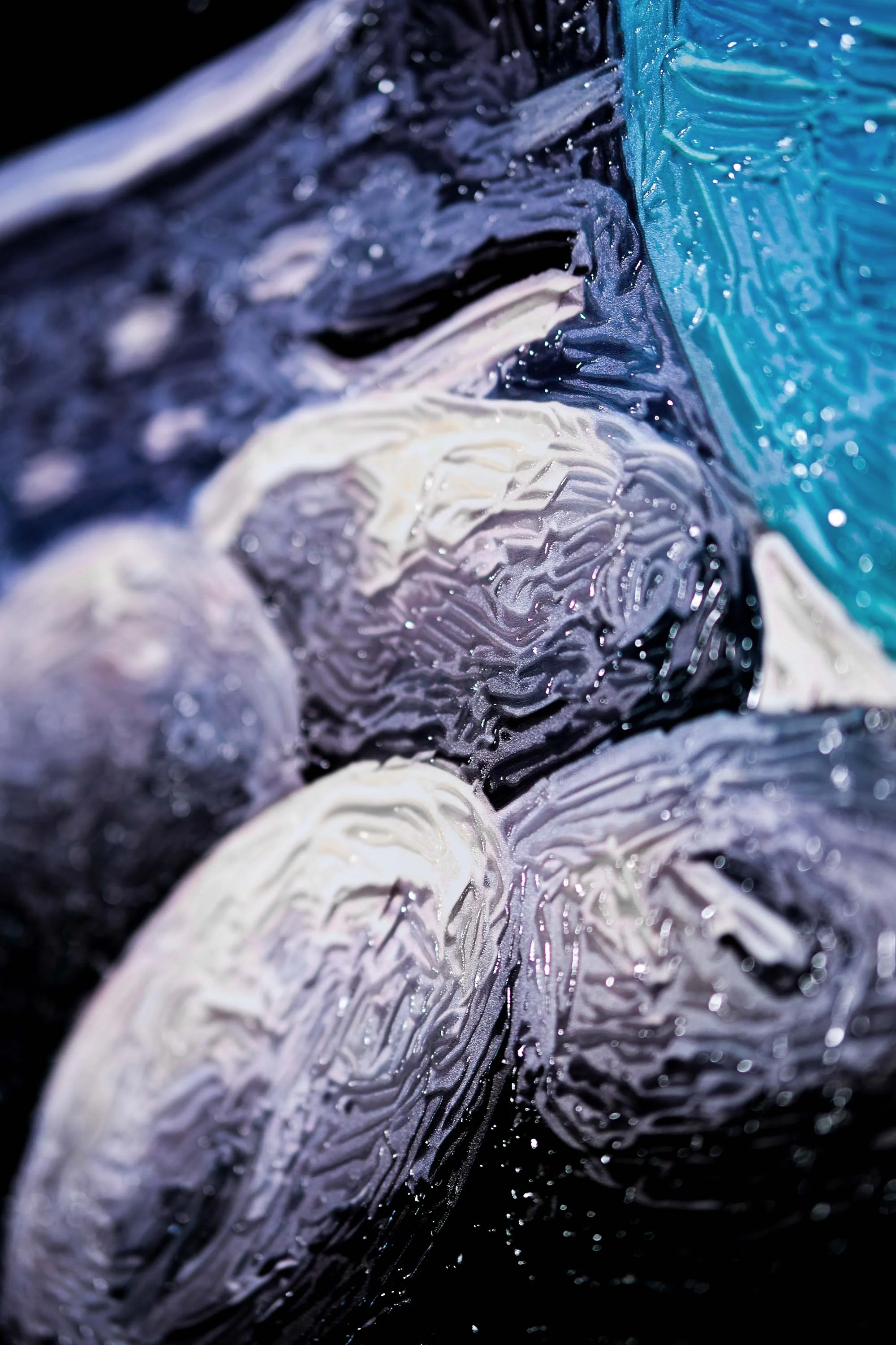 Zen Serenity Bloom — 3D Haptic Embossed High-Gloss Luxury Wall Art - Image 5